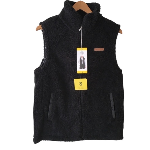 Sage Collective Womens Sherpa Vest - Picture 1 of 4